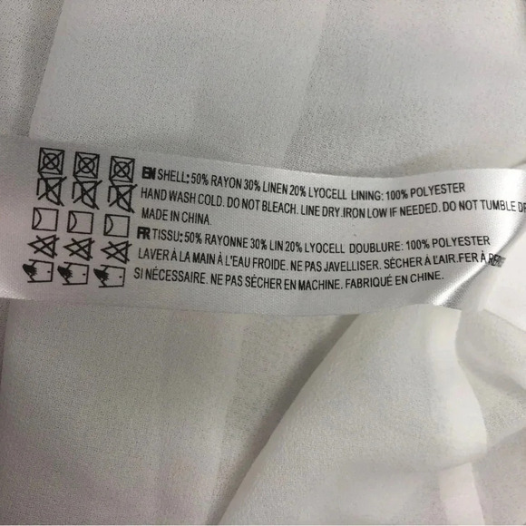 En Saison Nala Ruffled Wrap Midi Dress | White  | Size M Costal Cowgirl Beach - Picture 9 of 10